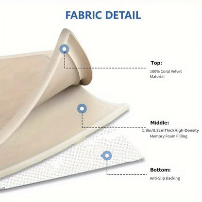 Carpet for Floor 3Cm Thick Memory Foam Playpen Mat with Non-Slip Bottom for Living Room Soft Velvet Minimalist Carpet Kids Rugs