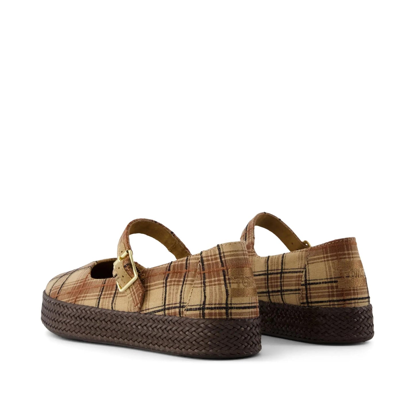 Mary Jane Plaid Shoes