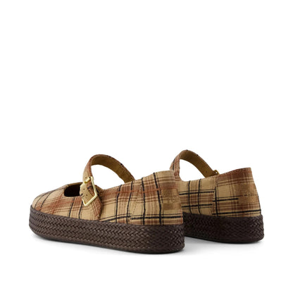 Mary Jane Plaid Shoes