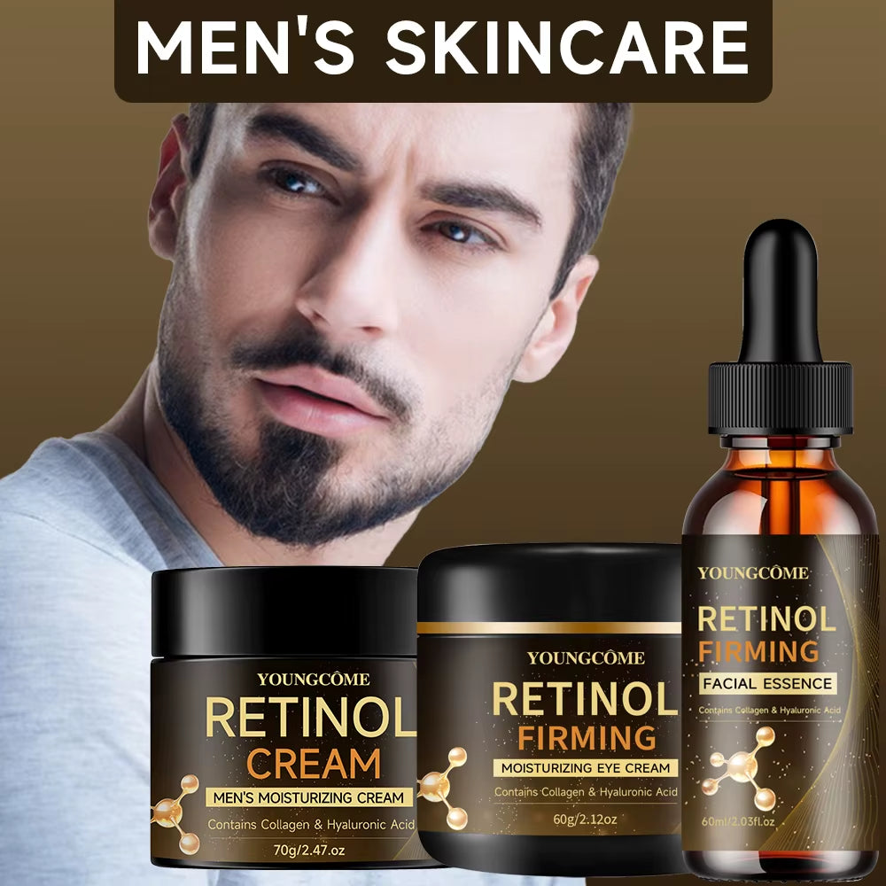 Retinol Wrinkle Remover Facial Serum Set Instant Firming Lift Anti-Aging Cream Fade Fine Lines Whitening Moisturizing Skin Care