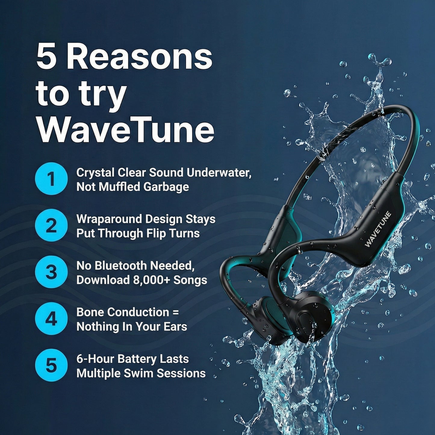 WAVETUNE | Waterproof Headphones