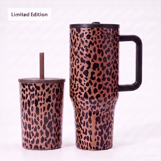 Leakproof 14oz Leopard Fall Tumbler