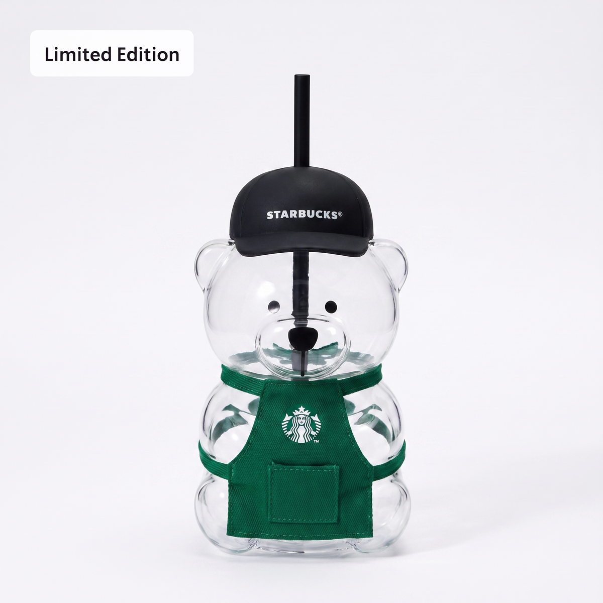 Bearista® Glass Cup in Green Apron