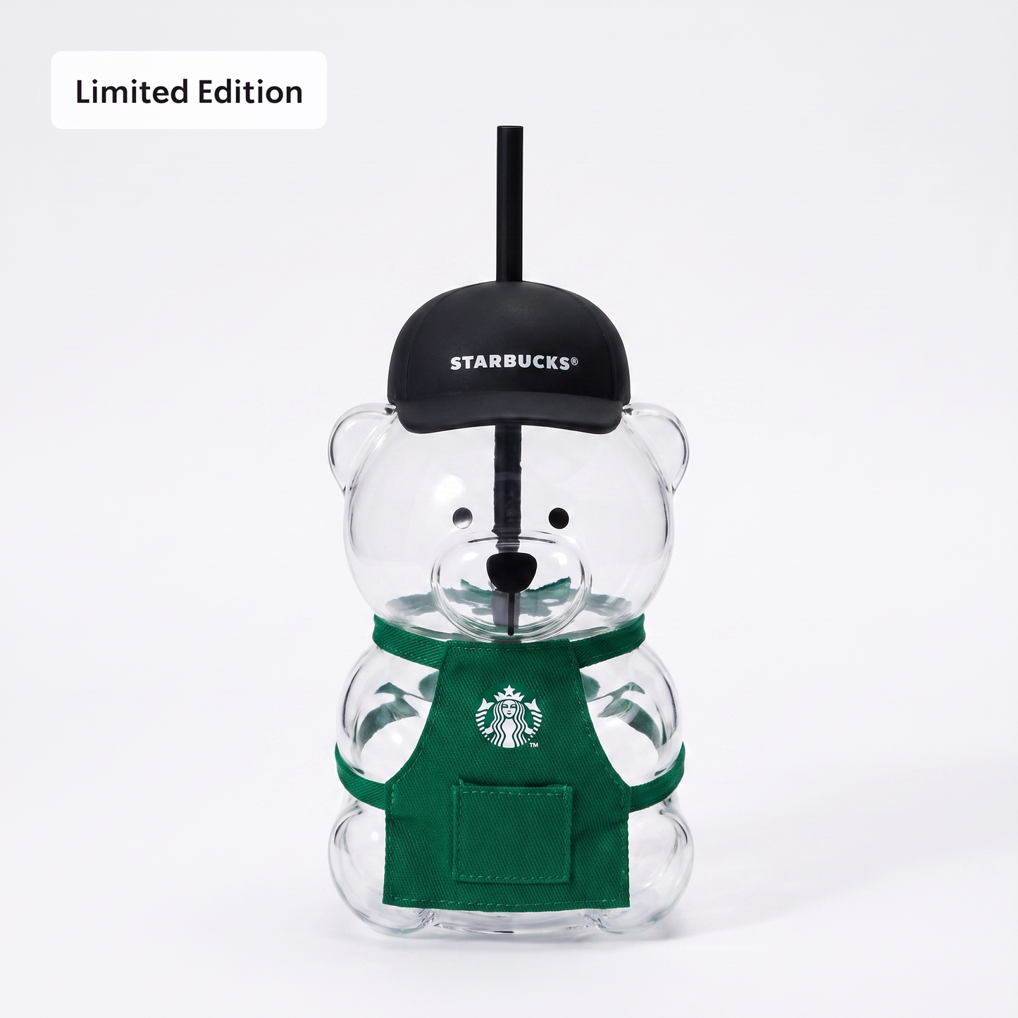 Bearista® Glass Cup in Green Apron