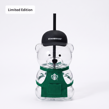 Bearista® Glass Cup in Green Apron