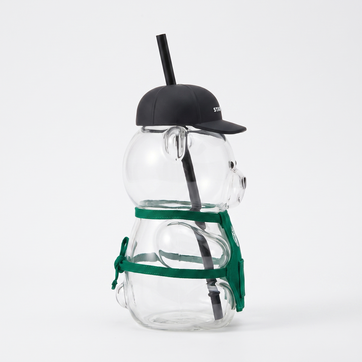 Bearista® Glass Cup in Green Apron