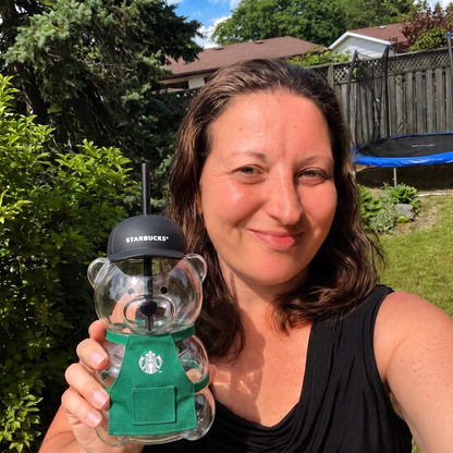 Bearista® Glass Cup in Green Apron